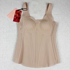 Honeylove Boldness Tank Top Sand Beige Body Contour Shapewear NWT Small
